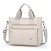 Bolso bandolera multicapa ligero para mujer, gran capacidad, bolso de hombro de nailon resistente al agua, bolso tote de nailon, bolsa de mamá