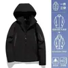Casa de Pájaros mismo estilo cortavientos e impermeable chaqueta de plumas para hombres y mujeres, conjunto de 3 en 1 para exteriores 0.05 kg pieza, traje de montañismo tamaño pequeño 26