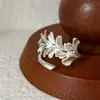 Anel liso estilo coreano irregular prata de lei 925 anel versátil design estilo nicho ins anel de combinação não desbota feminino