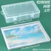 Caja de Almacenamiento de PP Extra Grande de 40 cm de Largo Caja de Almacenamiento de Mantel de Papel de Dibujo Personalizado Caja de Herramientas Transparente Larga