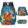 Mochila Nueva de Anime de Dibujos Animados de Dragon Ball de Amazon para Estudiantes de Primaria y Secundaria, Bolsa Escolar, Bandolera, Estuche para Lápices, Set de Tres Piezas
