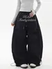 Pantalones Cargo Paracaidistas Grises Plisados Estilo Callejero Americano para Hombres y Mujeres, Diseño High Street Primavera y Otoño Pantalones de Pierna Ancha hasta el Suelo Scimitar