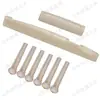 Almohadilla de puente para guitarra acústica, almohadilla de puente para cuerdas, juego de clavijas cónicas para cuerdas 43*6*8.2-7.5/72*6*9