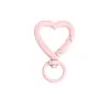 Pinzas de Resorte Coloridas, Anillas de Resorte Redondas Abiertas en Forma de Corazón, Accesorios para Llaveros DIY, Anillas de Conexión de Aleación al por Mayor