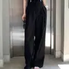 Pantalones Largos de Pierna Ancha Finos con Cordones de Encaje de Alta Calidad Coreanos Dongdaemun para Mujer