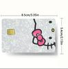 Adesivo para Cartão de Crédito Sanrio Desenho Animado Cartão de Ônibus Cartão de Metrô Cartão de Refeição Cartão Bancário Adesivo Móvel Impermeável Adesivo