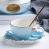 Juego de Té de Esmalte de Color Claro con Flores Pintadas a Mano, Juego Pequeño que se Puede Calentar con Velas, Tetera de Esmalte Estilo Nórdico para Sala de Estar, Uso en Casa