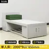 Literas de Campamento Estándar, Camas de Hierro de Dos Pisos, Camas para Dormitorios de Personal, Cama Superior y Mesa Inferior, Cama Individual, Armario de Almacenamiento, Escritorio de Estudio