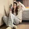 Pantalones de Pijama para Mujer Primavera y Otoño Nuevo Blanco Puntos de Ola Perro Dachshund Lindo Pantalones para el Hogar Sueltos Suaves Rectos Pantalones para Caminar