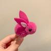 Bonito Coelho Tridimensional Grampo de Cabelo Clipe de Pelúcia Infantil Bebê Meninas Grampo de Cabelo Acessórios de Cabelo Clipe Lateral Grampo de Cabelo