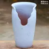 Vaso de flores carnudo doméstico fita de incisão alta entalhe planta zisha cerâmica penhasco pilha velha vaso respirável