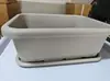 Macetas de Plástico Rectangulares, Gruesas y Grandes para Jardinería en Balcón, una Gran Herramienta para Cultivar Verduras en Casa, Macetas Grandes Duraderas