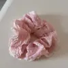 Scrunchie de Renda Plissada Estilo Coreano, Estilo Preguiçoso, Elástico Gentil e Delicado para Rabo de Cavalo, Acessório de Cabelo de Luxo para Mulheres