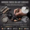 Caneta Marcadora Cromada Transfronteiriça Modelo Gundam Caneta de Retoque à Prova d'Água DIY Caneta de Tinta Metálica Espelhada Caneta de Tinta de Retoque de Alto Brilho