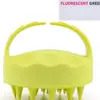 Pente de Lavagem e Massagem de Cabelo Temu Escova de Shampoo de Silicone Pente de Massagem do Couro Cabeludo Escova de Silicone para Banho