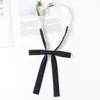 Gravata Borboleta de Cor Sólida para Meninas Uniforme Jk Cabo Pequeno Longo Acessórios de Uniforme Escolar Japonês Fato de Marinheiro Fato de Solteiro Gravata Borboleta da Temporada de Formatura