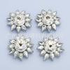 Tecido Patch para Roupas com Pedrarias Costuradas à Mão e Strass, Ângulo Múltiplo Satélite, Broche DIY para Bolsa Camiseta Acessórios Decorativos