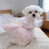 Roupas para Cachorro, Saias de Gaze, Fantasias de Gato, Fantasias de Princesa, Saias Rodadas Rosa de Renda de Fada, Estilo Fada