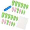 Verão transfronteiriço matcha imprensa na unha falsa unha patch nail patch nail patch wear unha produto acabado