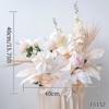 Decoración de Boda Rosa Bola de Flores Arreglo Floral Tablero Kt Floral Diseño de Fiesta de Cumpleaños Flor para Mesa de Comedor Flor Artificial Flor Falsa Arreglo de Piso