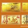 Billete de Oro Conmemorativo del Año de la Oveja de 100 Yuanes, Lámina de Oro Imitación, Tres Ovejas Simbolizando Prosperidad, Dinero de la Suerte para el Año Nuevo, Regalo Promocional para Negocios