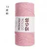 Hilo de Algodón Hueco de 2 mm para Bolsas de Ganchillo DIY Bolsa Tejida a Mano Sombrero Hilo Redondo Tipo Perla Lana