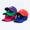 Gorra de Béisbol Casual de Moda Nueva con Forma de R, Gorra de Moda con Letras, Transpirable para Senderismo, Mismo Estilo que las Celebridades de Internet