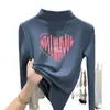 Y2272# camiseta interior cálida de Joker para niñas mujeres Joker dentro de chaqueta de manga larga otoño e invierno camiseta de cuello medio alto moda