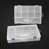 Caja de Plástico PP Transparente Desmontable Grande de 10 Compartimentos, Caja de Almacenamiento Compartimentada a Prueba de Polvo para Ferretería y Accesorios de Pesca, Adecuada para Empaquetar Cuentas