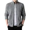 Pronta entrega Comércio exterior AliExpress Outono/Inverno Novo Suéter Casual Masculino Gola Alta Malha Jaqueta Masculina Tendência