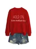 Espere um Pouco Deixe-me Pensar Demais Sudadora Feminina Casual Versátil Confortável para Outono e Inverno Amazon Ebay Independente