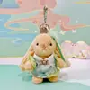 Colgante de Llavero de Peluche Original Wendy Rabbit Estilo Chino Nuevo 4 pulgadas Colgante de Bolsa de Conejito Pequeño Cosplay Estilo Antiguo
