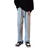 Jeans Transfronterizos Estilo Japonés Modernos Holgados de Pierna Recta Moda Juvenil para Hombre Harajuku Otoño Nuevos Jeans de Pierna Recta para Hombre