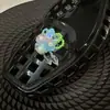 Acessórios de Flor de Sapato de Cristal Resistentes Estilo Coreano com Lantejoulas Bordadas, Franjas de Cristal Exquisite de Estilo Leve de Luxo