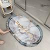 Lujo Nórdico Luz Entrada Baño Alfombra Absorbente para Piso Baño Antideslizante Secado Rápido Resistente al Desgaste Tecnología Terciopelo Alfombra Venta al por Mayor