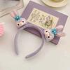 Star Dailu Orelhas de Coelho Bonito Faixa de Cabelo Estilo Côncavo Menina Headwear Desenho Animado Paraíso Acessórios de Cabelo Coelho Boneca Faixa de Cabelo Grampo de Cabelo