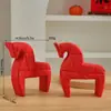 Caballo de Madera Dara es Puramente Hecho a Mano, Hecho de Madera Natural, Caballo de Madera Retro Nórdico Decoración del Hogar, Artesanías de Madera