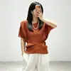 Camiseta versátil irregular de manga corta para mujer, cuello redondo, fruncido en la cintura, diseño de retazos, alta calidad boutique Miyake, superventas