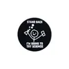 Série de Pins de Metal com Pintura Preta e Branca Estilo Stickman Personalizado Combinação Versátil Broche