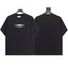 Três Etiquetas Completas, Exclusivamente para Vendas Transfronteiriças, Camiseta Masculina 100% Algodão Fio Duplo, Manga Curta, Alta Qualidade, Em Estoque