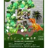 Conjunto de Balões de Aniversário Infantil para Crianças de 1 a 5 Anos, Suprimentos de Decoração para Cena de Festa, Conjunto Completo para Meninos e Meninas