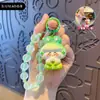 Llavero de personaje de niña de la suerte estilo chino tradicional, cadena para teléfono con cuentas, colgante lindo para bolso, adorno para coche, regalo de moda