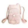 Bolsa transversal para celular para mulheres, bolsa leve para garrafa de água para passeios, pequena mochila para caminhada, bolsa de ombro leve casual