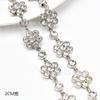 Nova Corrente de Metal Banhado em Liga com Decoração de Diamante Corrente de Pérolas Acessórios para Colar Bolsa de Joias Alça para Roupa