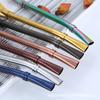 Pajita de acero inoxidable 304 pajita filtro para té perfumado cuchara creativa fuga Madai cuchara pajita para té perfumado logo láser