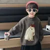 Suéter para Niños Otoño Invierno 2026 Estilo Nuevo Ropa Muy Bonita para Niños Ropa de Invierno para Bebés Niños Tejido de Punto Grueso Cálido