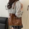 Bolso Tote para Mujer 2025 Nuevo Gran Capacidad Bolso para Ir al Trabajo Diseño Nicho Bolso de Hombro Rojo Intenso de Alta Gama