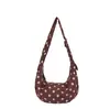 2026 Nueva Bolsa de Hombro de Lunares para Mujer Elegante de Nicho Plegada Estilo Bolso Dumpling Moda Viaje Bolso de Hombro Único