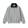 Northbound Roupas Masculinas 2026 Outono Nova Cor Color Block Gola Reversível Moletom Unissex Tendência Pulôver Jaqueta de Casal