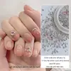 Paquete de material para manicura 2024 primavera y verano nuevo estilo mono mismo estilo hacha Corazón Torcido Cristal K9 diamante flash manicura al por mayor